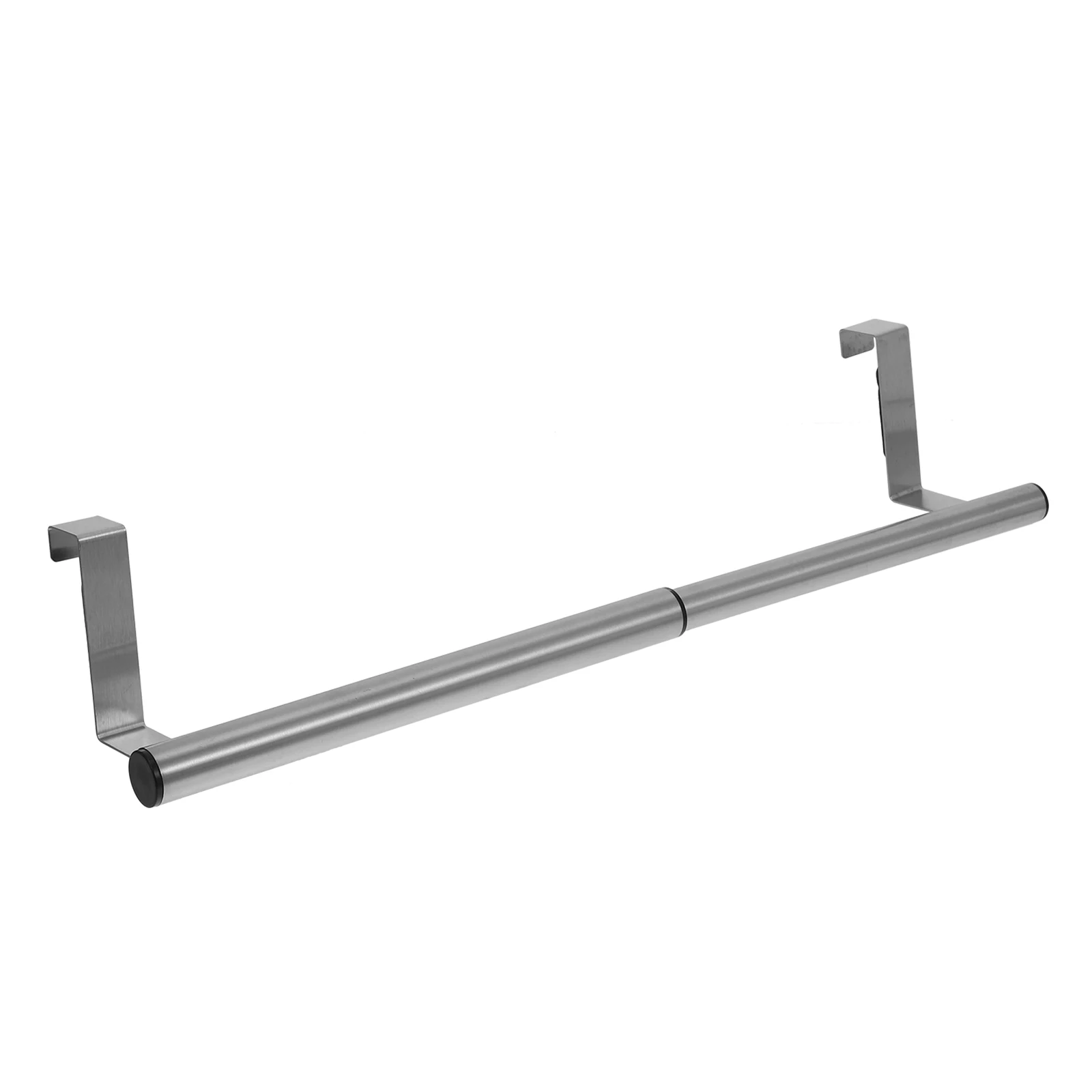 

Stainless Steel Towel Rack Over Door Nail Free Hanging Pole Cabinet Punch Free No Drill Kitchen Bathroom Storage Solution