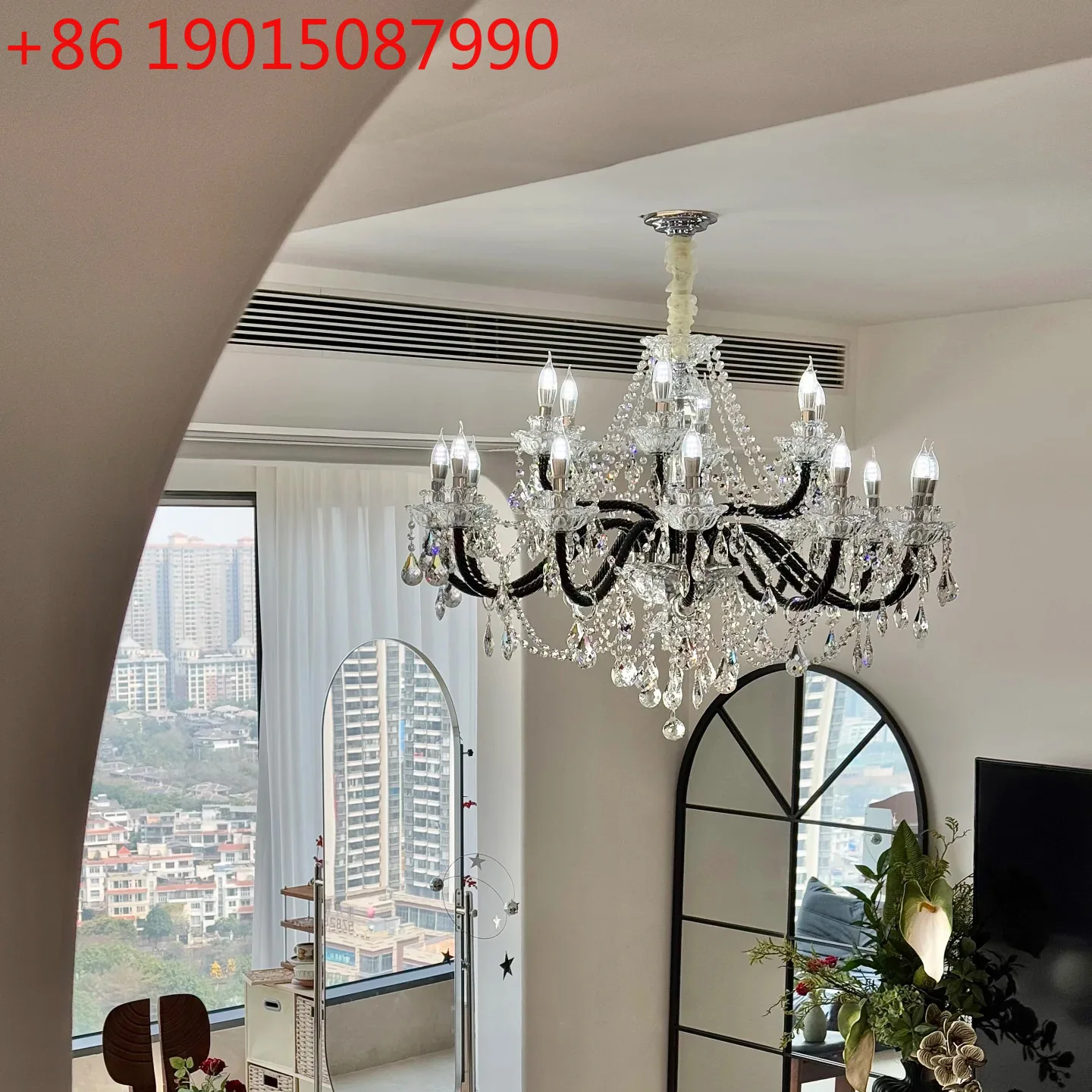 

Хрустальная лампа для гостиной, французская люстра для столовой, современная простая хрустальная лампа для спальни