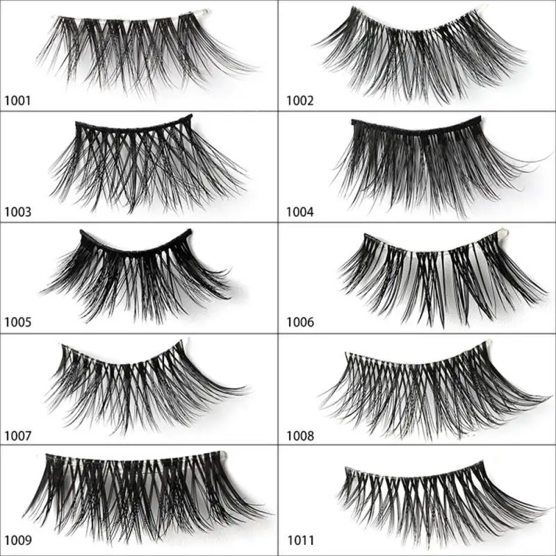 Half Fake Eyelashes 5 Half Lashes Soft Natural Cat Eye Lashes Makeup Tool Extension Fluffy Faux Cils maquiagem Half Lashes