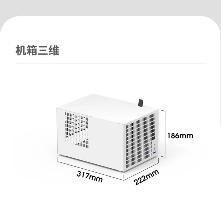 10 Bay Storage Server Chassis Black Frame Support ATX Power Supply Full Height PCIe AIO Data Storage Expansion Housing