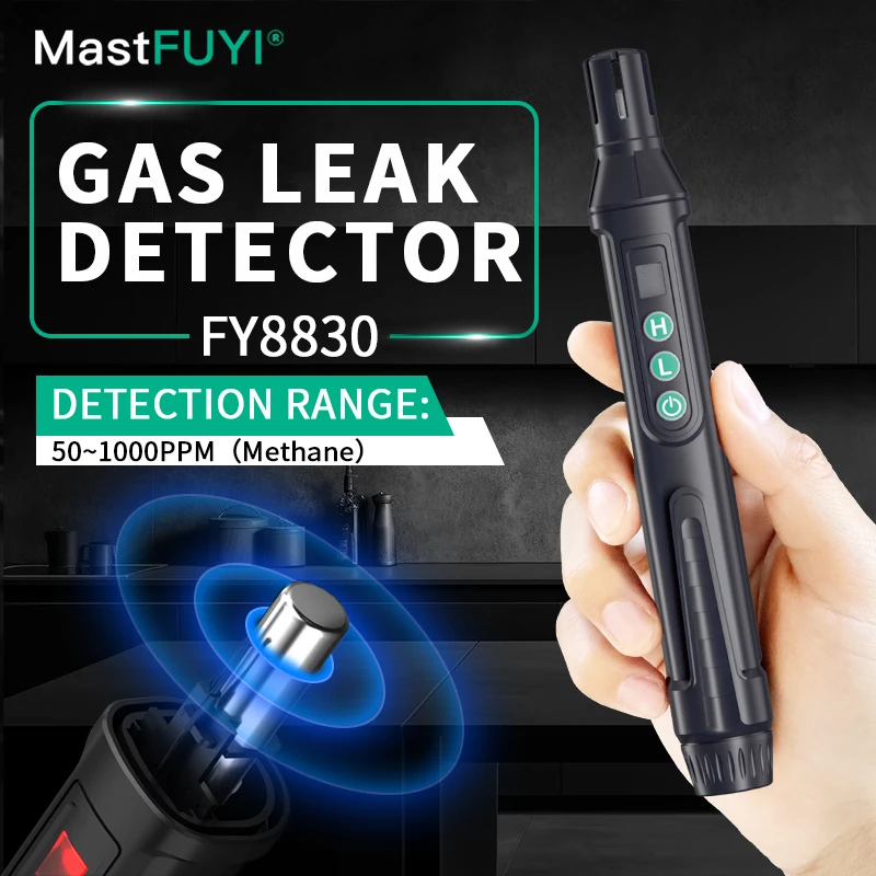 MASTFUYI New Portable Gas Leak Detector Natural Gas Detector Combustible Gas Detector With Audible And Visual Alarm Gas Sniffer