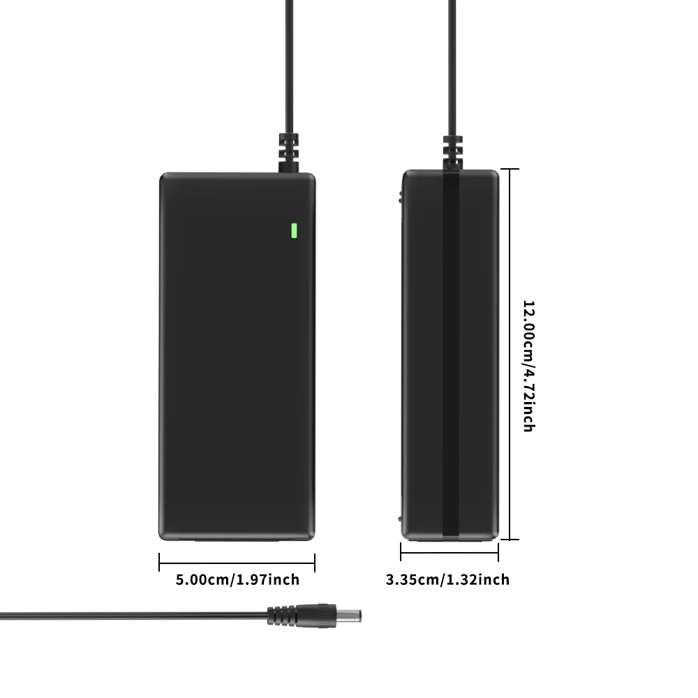 60W 12V 5A DC AC Desktop Power Adapter Supply Converter With AC Cable And 8-in-1 Universal Connector Tips