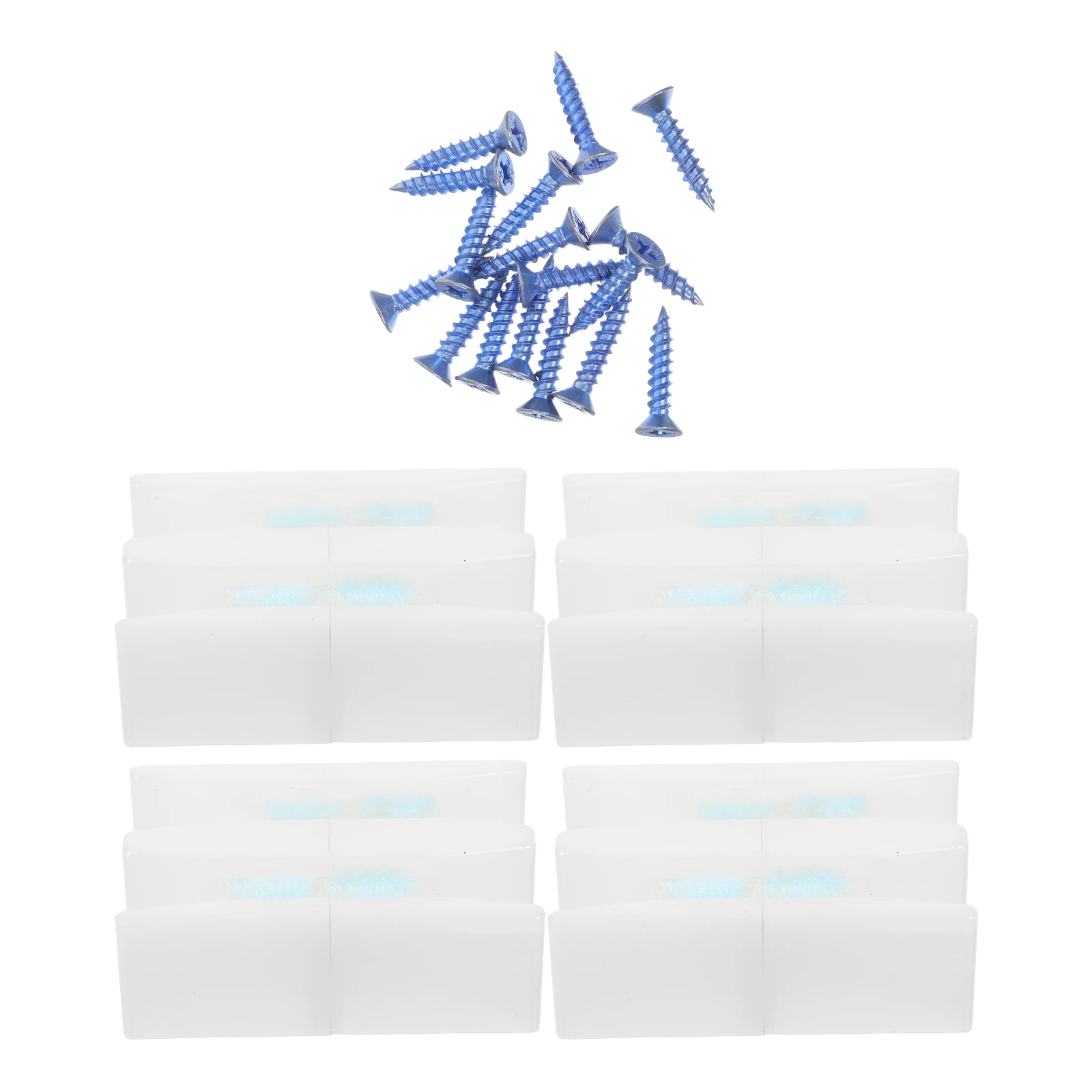 

4 Set Shower Door Sliding Doors Cabinet Bumper Plastic Draft Stopper Bottom Guides