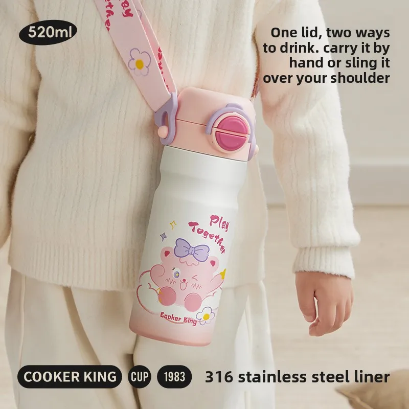 

Портативная изолированная бутылка для воды COOKER KING для занятий спортом в тренажерном зале, бега, езды на велосипеде, не содержащая BPA, герметичная конструкция, сохраняет увлажнение в течение всего дня