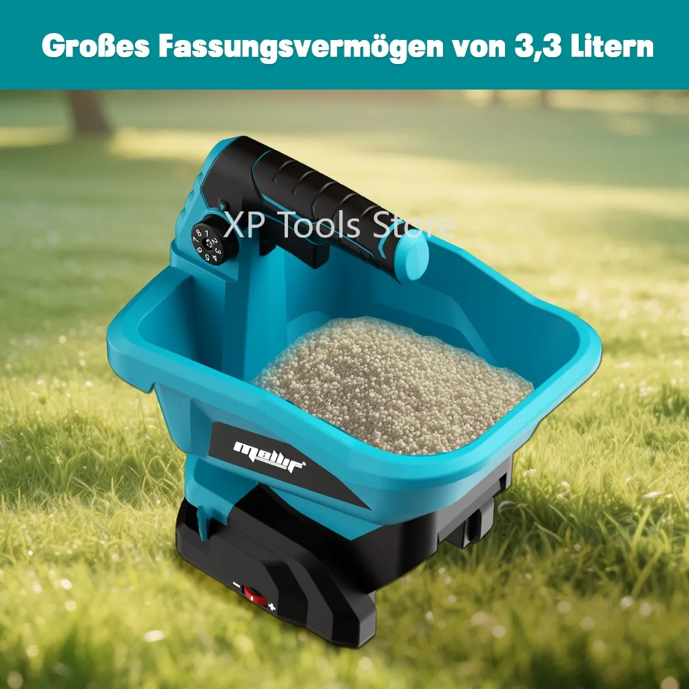 

Беспроводной ручной разбрасыватель для аккумулятора Makita 18 В BL1830, портативный электрический разбрасыватель для семян травы, соли, удобрений (только инструмент)