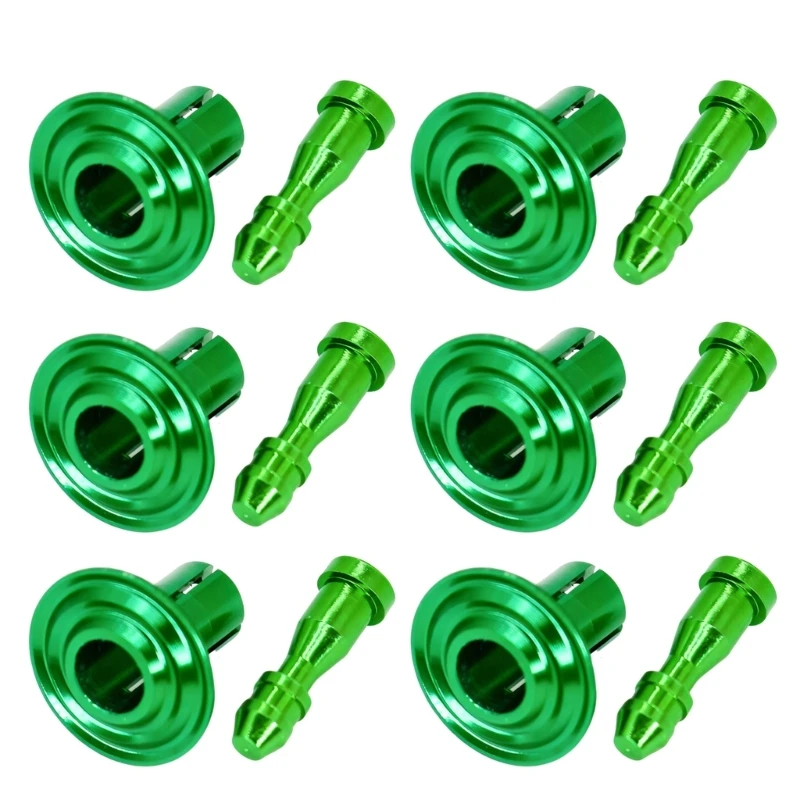 6Pcs Aluminum Decorative Rivet Screws For Motorcycle Frame Cover Trim Anodized Anti Rust Multiple Color
