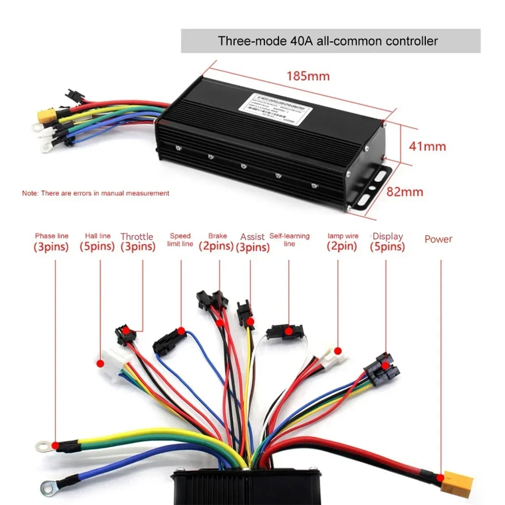 Precision Engineered Electric Bike Brushless Controller For Electric Bikes Supporting 36V 84V Electric Bicycle Scooter Parts