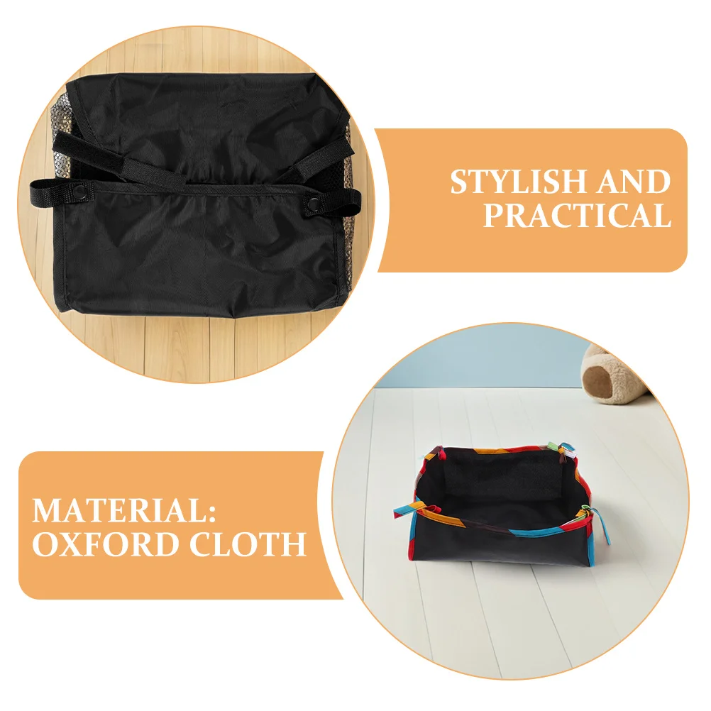 2 قطعة حقيبة تخزين عربة الطفل عربة المنظم شبكة أسفل سلة سعة كبيرة عربة عالمية حقيبة للحمل حامل حفاضات