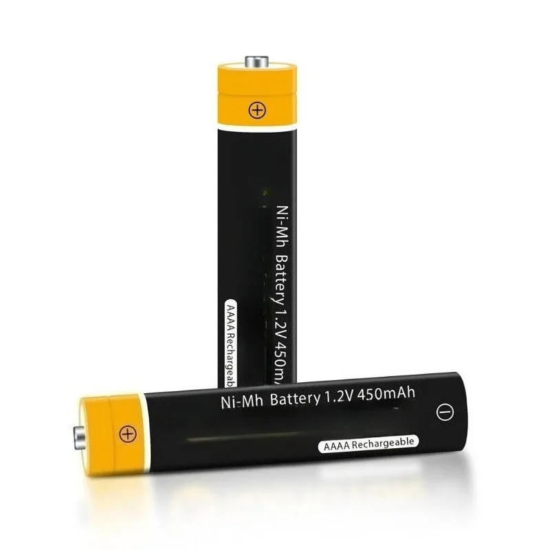 2 Pack AAAA NiMH Rechargeable Battery 450mAh 1.2V with USB Charger for Microsoft Surface Pen Dell Stylus
