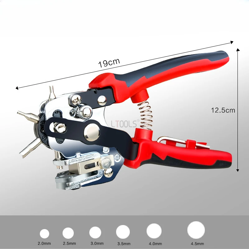 Design Eyelet Puncher DIY Tool Watchband Strap Household Leathercraft Leather Belt Hole Punch Plier Hole Puncher Belt Hole Punch