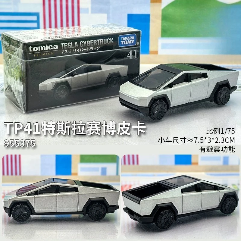 Takara Tomica Car Tesla Cybertruck Premium Tomy Toys for Boys Scale 1/64 Diecast Vehicles Alloy Model Brinquedos Birthday Gift