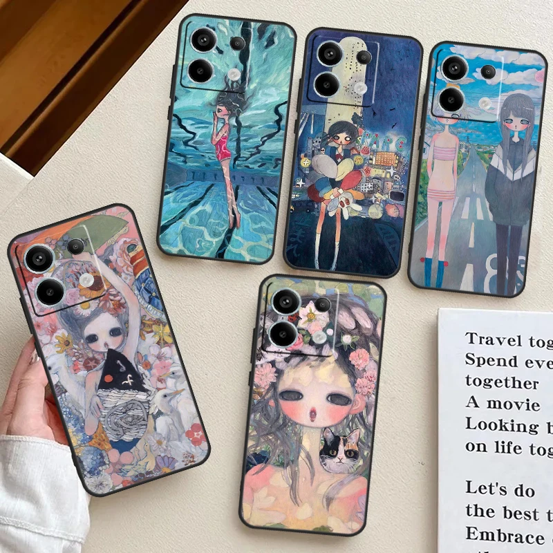 Aya takano Case For Xiaomi Redmi Note 13 11 8 9 10 12 Pro 12S 11S 10S 9S Redmi 13C 9C 10C 12C Funda