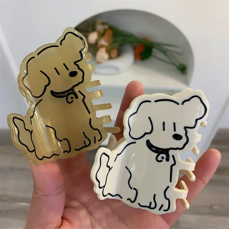 

Creative Cute Line Cartoon Dog Hair Claw Clip For Women Girls New Animal Hairpin Shark Crab Hair Accessories Tool Gifts