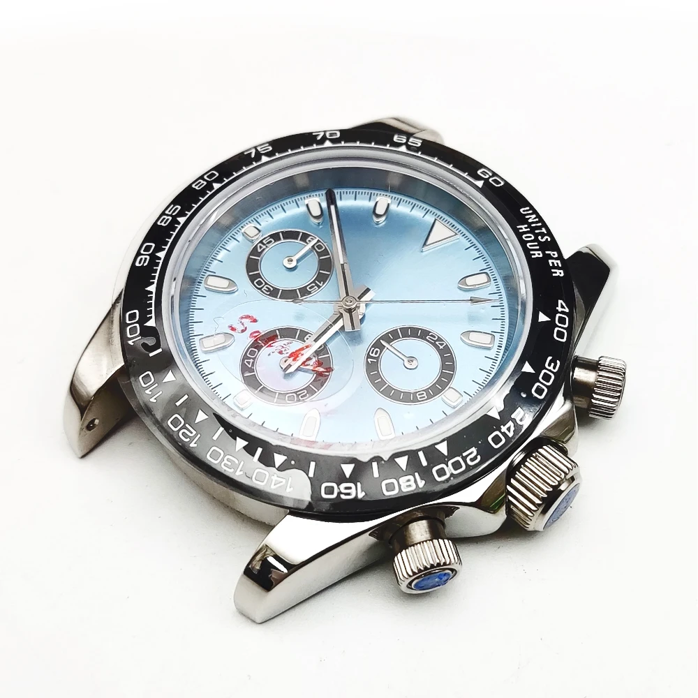 Nueva caja de reloj automático para hombre VK63 de 39,5mm para hombre, reloj de pulsera deportivo resistente al agua, reloj de regalo resistente para hombre