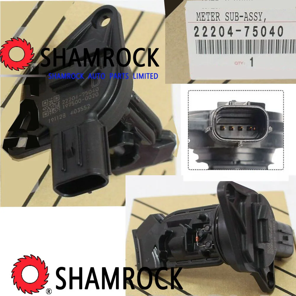 

22204-75040 2220475040 Mass Air Flow Sensor oem MAS0447 AF10658 22204-75040 2220475040