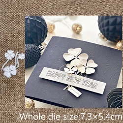 XLDesign Craft Metal stencil mold Cutting Dies four-leaf clover decoration scrapbook die cuts Album Paper Card Craft Embossing