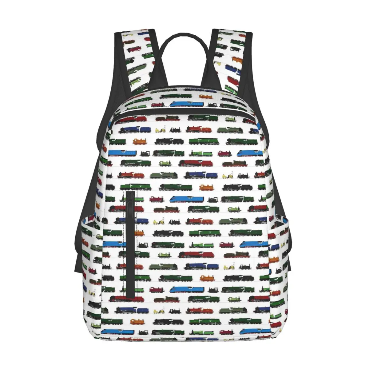 

Iconic British Steam Trains Backpack Large Capacity Kids BookBag School Bag Shoulder Bags for Men Women