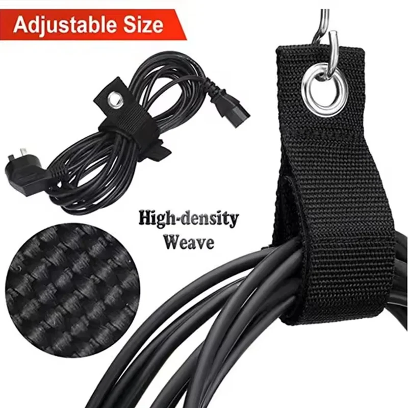 Heavy-Duty Extension Cord Organizer Holder Strap Reusable Cable Ties Hose Storage Hanger For Garage Shed Workshop Tools Rack Set