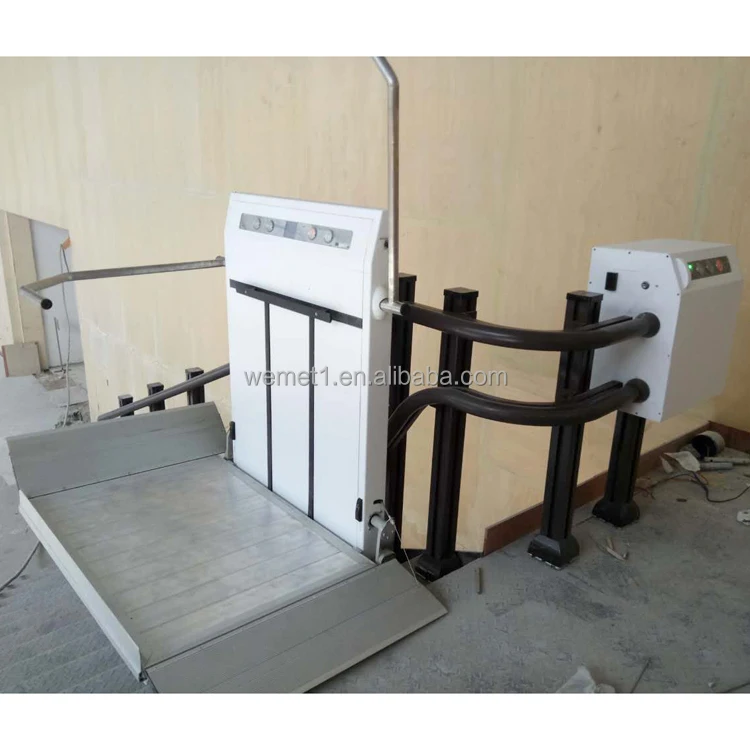 Customized Indoor Outdoor Wheelchair Lift for Disabled  Inclined Platform Lift Curved Stair Lift