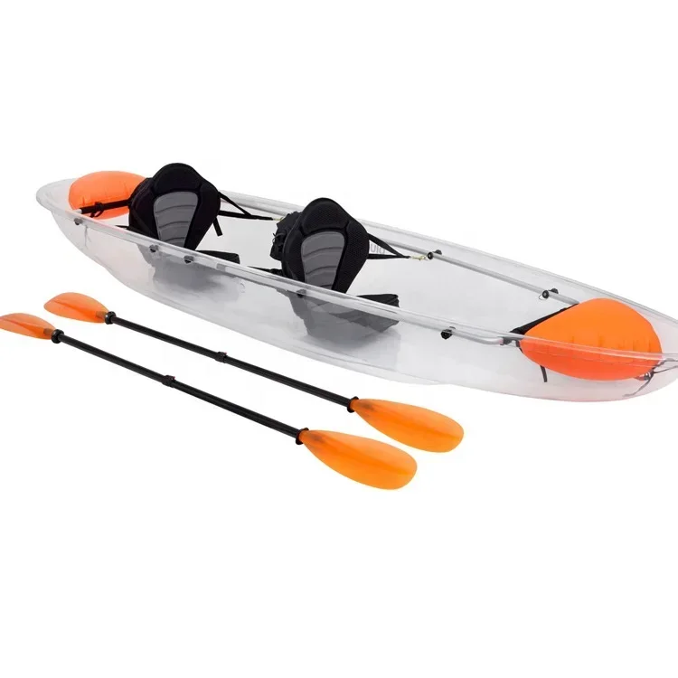 

Guangzhou wholesale high-quality transparent kayaking rafts, a large number of spot 2-person sightseeing hand rowing canoes