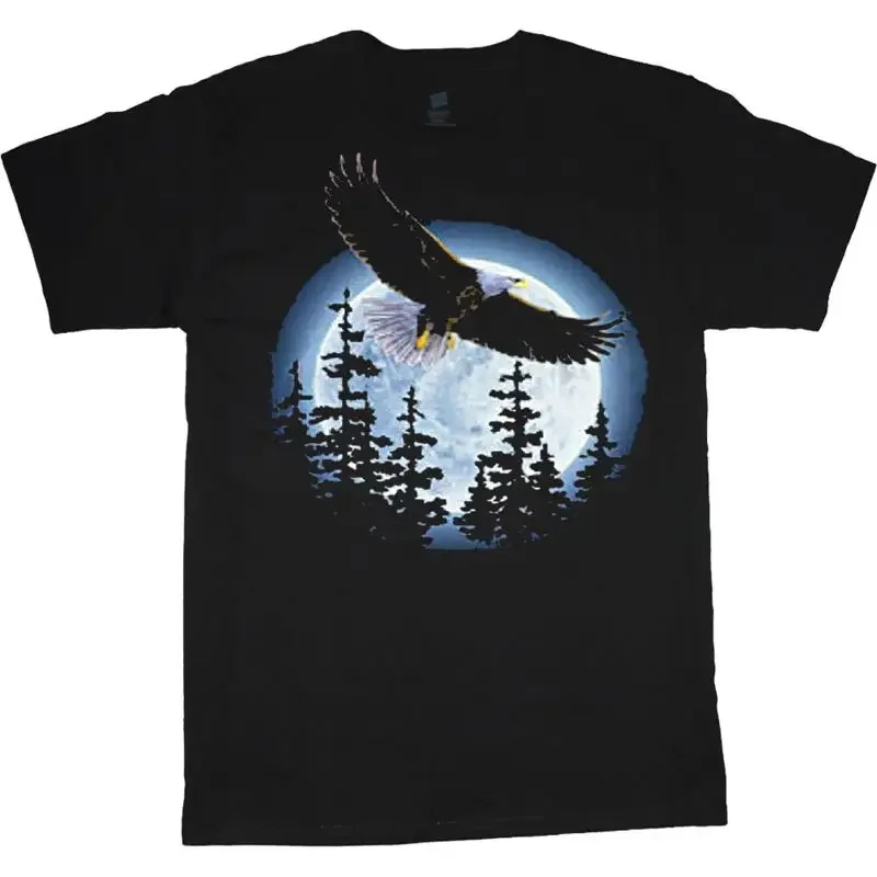Men'S T Shirt Soaring Eagle Design Wildlife Nature Decal Tee For Men