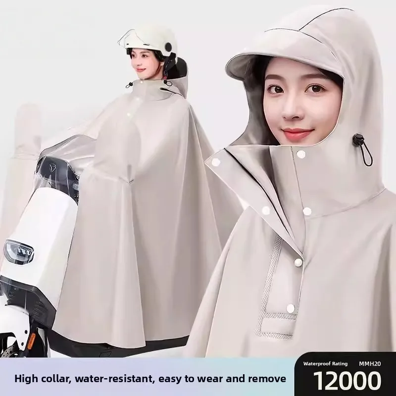 

Thiened Long Version Vehicle Special Raincoat Full Body Waterproof Riding Raincoat for Women Single Double Rider