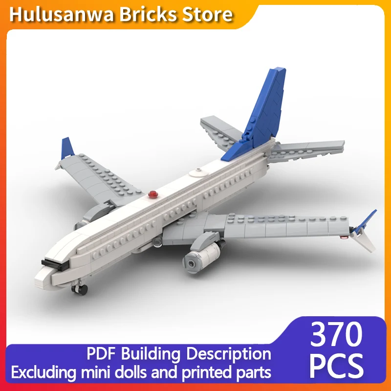 

737 Max Civil Airliner Model MOC Building Bricks War Equipment Modular Technology Gifts Holiday Assemble Children Toys Suit
