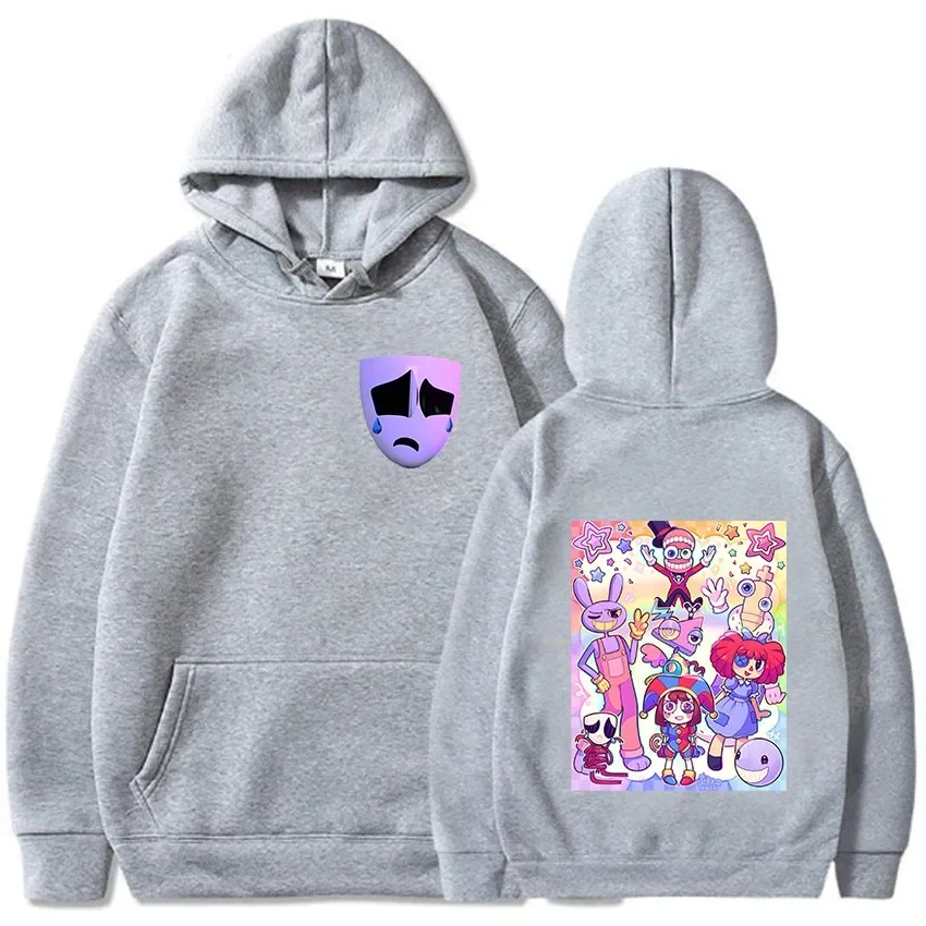 مذهلة السيرك الرقمي هوديس النساء Harajuku Kawaii بومني جاكس Gangle Kinger Zooble Ragatha القمم للجنسين قمصان سويت شيرت بقلنسوة