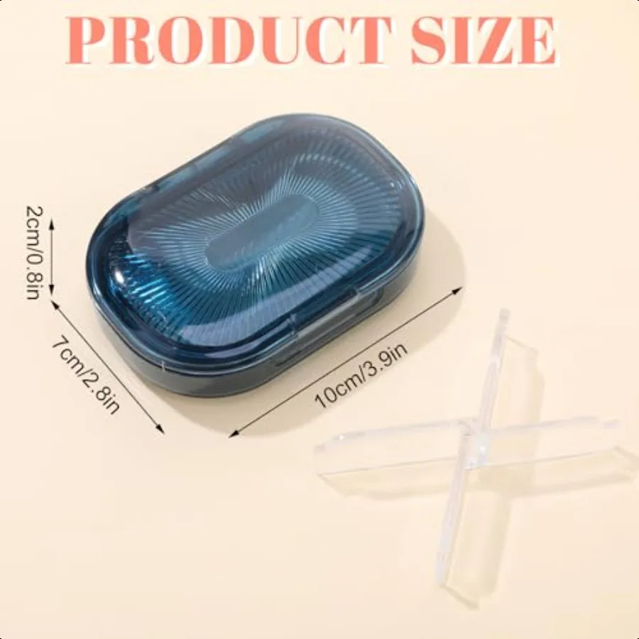 4 pezzi Qtip Holder Organizzatore per cravatte per capelli Piccolo contenitore da viaggio portatile Qtips Custodia per batuffolo di cotone Dispenser per flosser 4 Col morbido