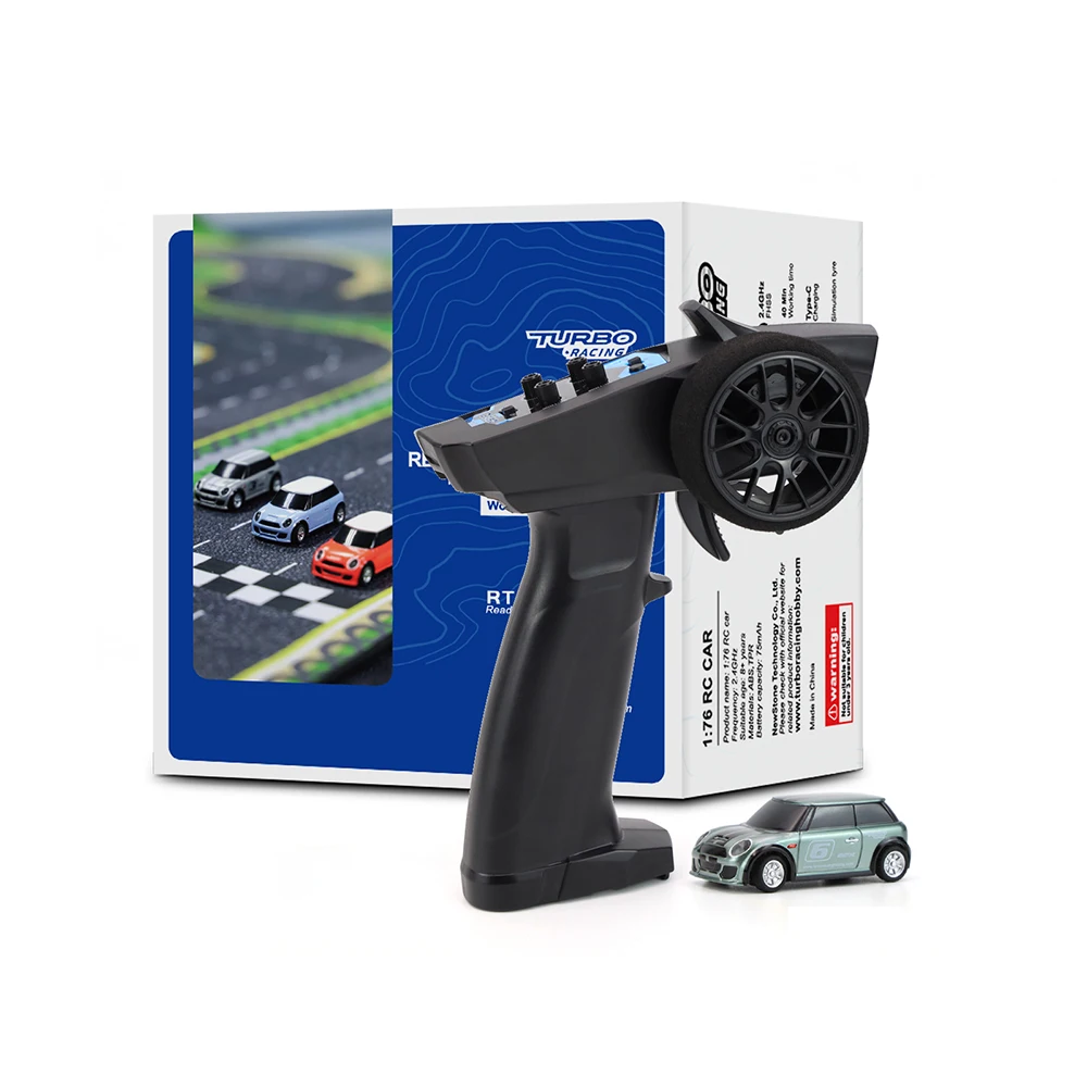 سيارة Turbo Racing 1:76 MINI 2.4 جيجا هرتز كاملة الحجم RC احترافية بجهاز تحكم عن بعد كهربائي