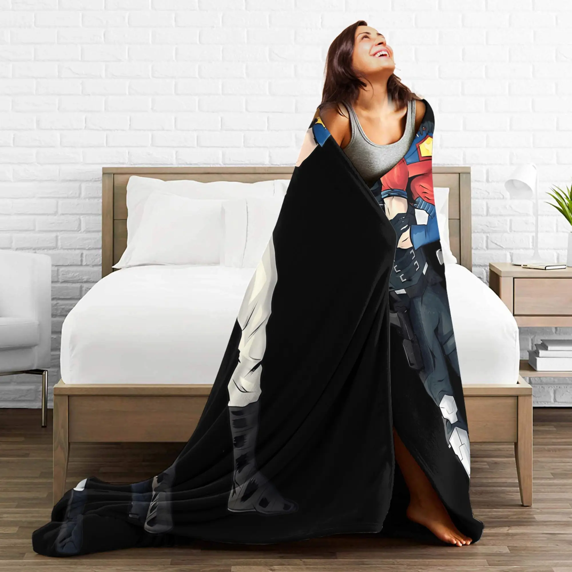 Vigilante صانعي السلام يقتبس بطانية سوبر الدافئة موضة أفخم رمي بطانية للأطفال غرفة المعيشة الفانيلا المفرش غطاء السرير #4