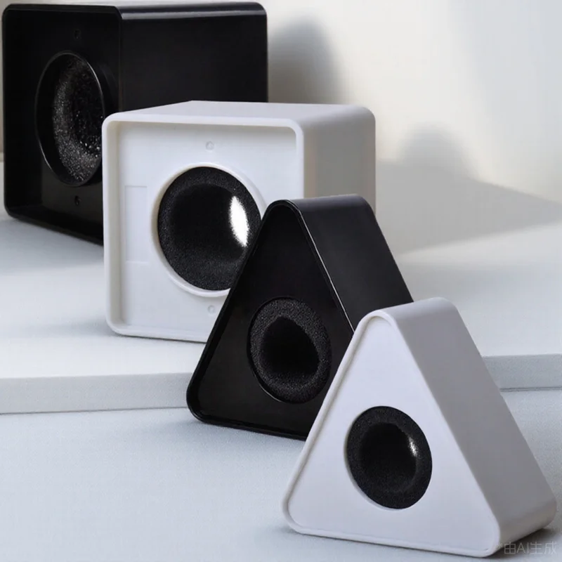 

4pcs Microphone Flag Station Interview Logo Cube Wireless Mic Cover Conference Microphone Isolation Mini Mic Flag Box For