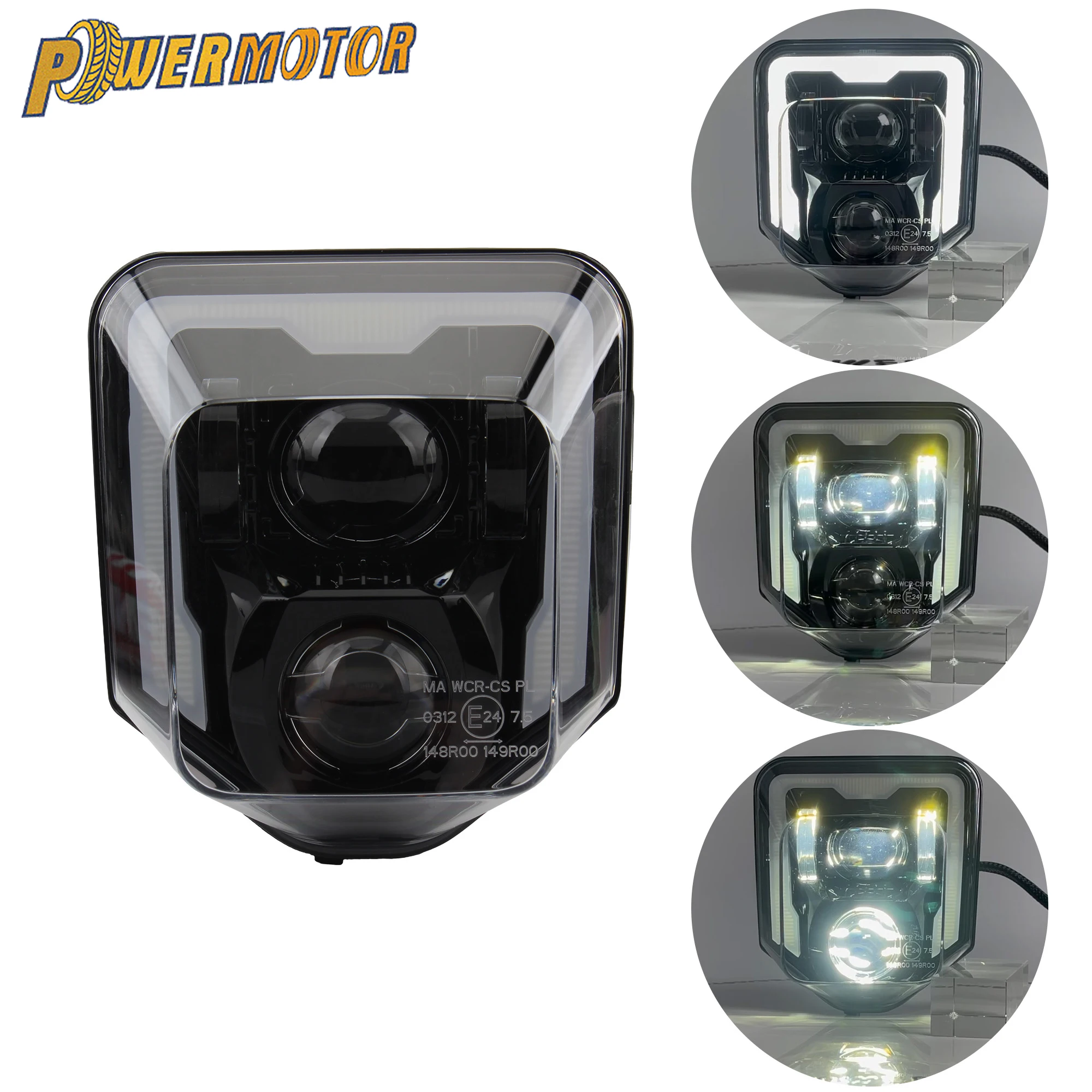 

Enduro Motorcycle LED Headlight For Husqvarna TE FE FC TC TX 701 125 to 500 Dirt Bike Headlamp Fairing Motocross Supermoto Parts