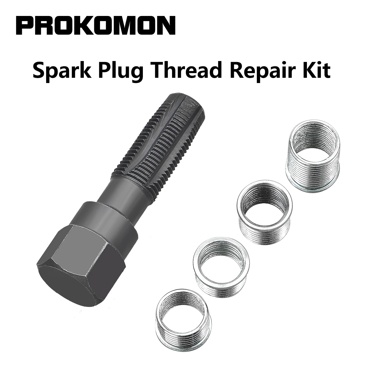 14mm Spark Plug Re-thread Rethread Rethreader Repair Tap Tool Reamer Inserts Kit