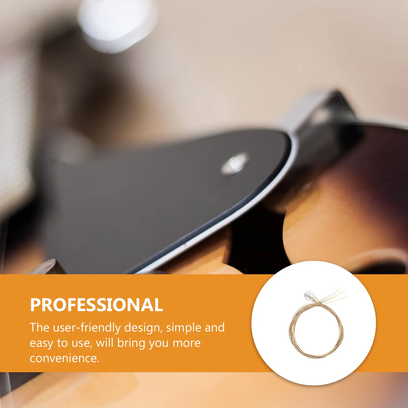 

8Pcs Mandolin Replacing Strings Set Excellent Durability and Practicality for Sweet Resonant Sound Mandolin String