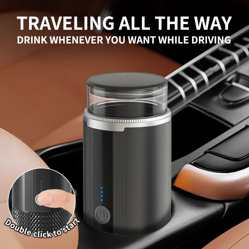 Wireless Electric Portable Espresso Coffee Machine for Car & Home Travel Coffee Maker 2-in-1 Camping Capsule Powder Coffee Maker