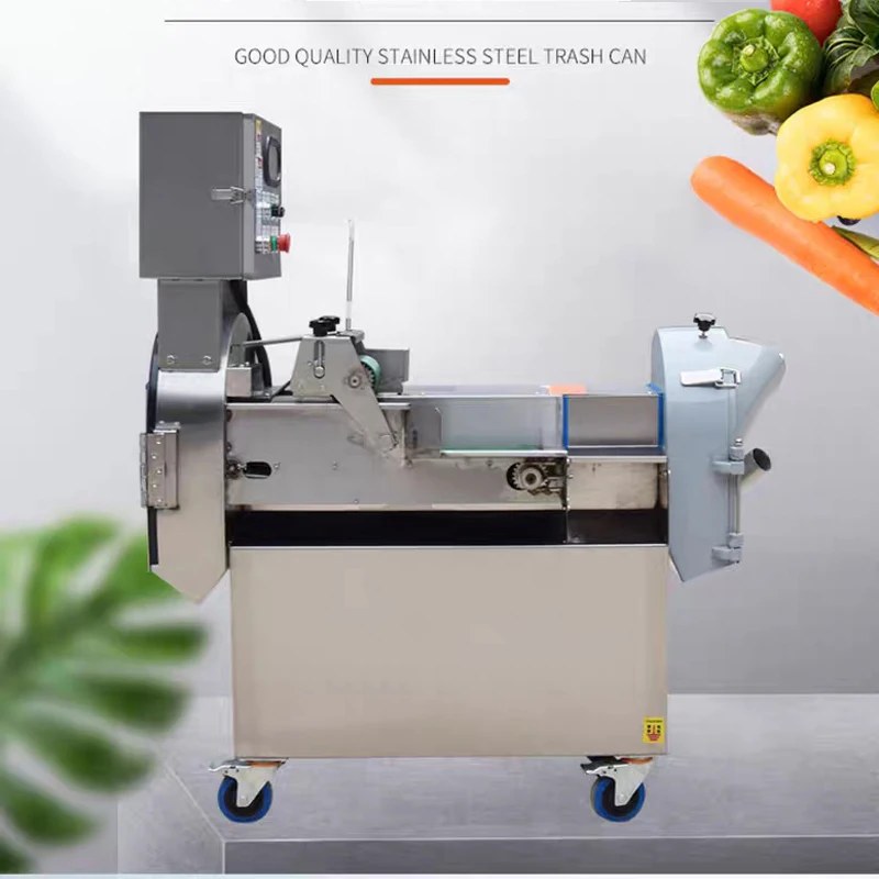 2025New Slicer Machine Commercial Electric Cabbage Chilli Slice Shred Diced Machine Stainless Steel Vegetables Cutting Machine