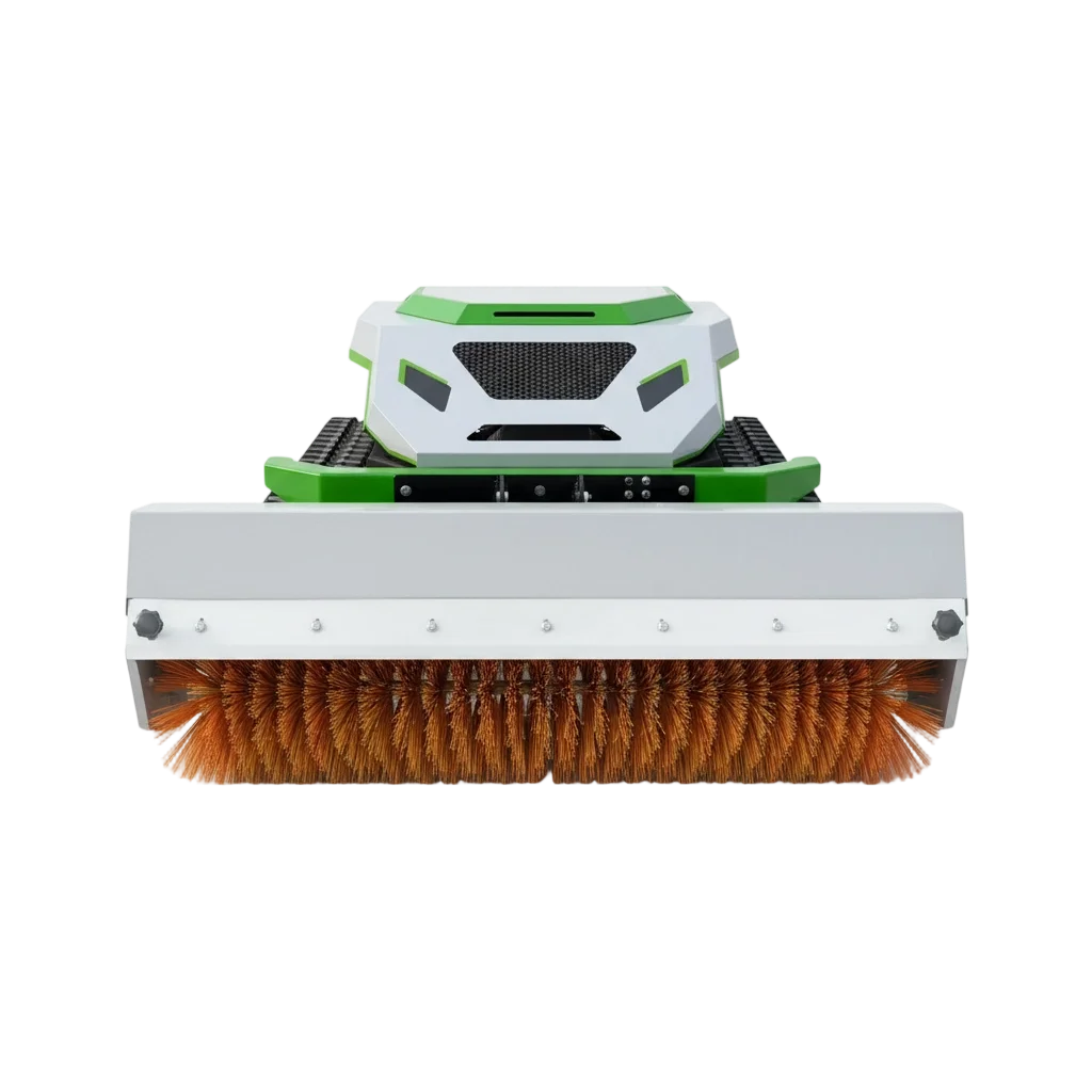 4 in 1 Rechargeable Remote Control Lawn Mower Snow Pusher Snow Sweeper Bulldozer