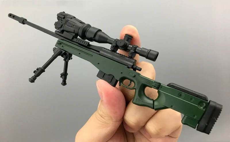 1:6 Scale AWM 1/6 AWM Sniper Rifle Plastic Assemble 4D Gun Model Military Accessories for 12