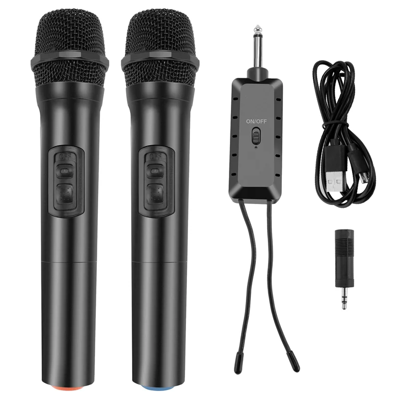 

Universal VHF Wireless Handheld Microphone With Receiver For Karaoke/Business Meeting Portable Microphones