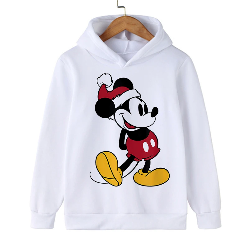 Y2K 90s Cute Cartoon Manga Anime Disney Mickey Minnie Mouse Hoodie Children Clothes Kid Girl Boy Sweatshirt Hoody Baby Top