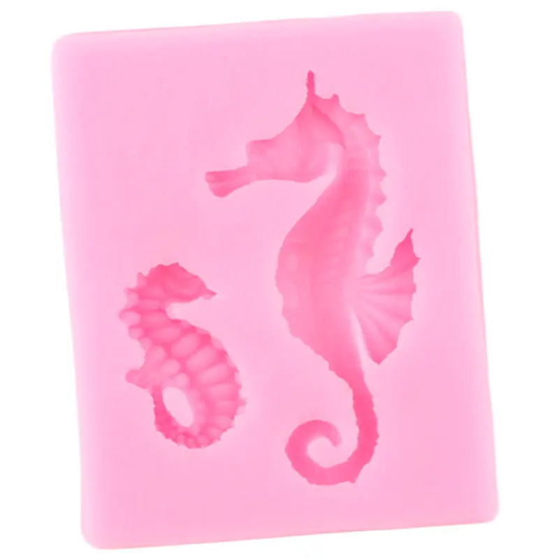 Sea Horse Silicone Mold Seahorse Fondant Cake Decorating Tools DIY Handmade Soap Mold Candy Resin Clay Chocolate Gumpaste Moulds