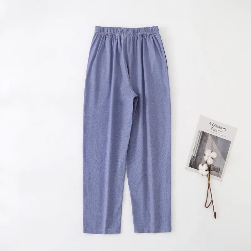 Spring Autumn Men 100% Cotton Pajama Pants Guy's Pyjama Trousers Male Sleepwear Bottoms Lounge Wear Home Pants Pijama Homme
