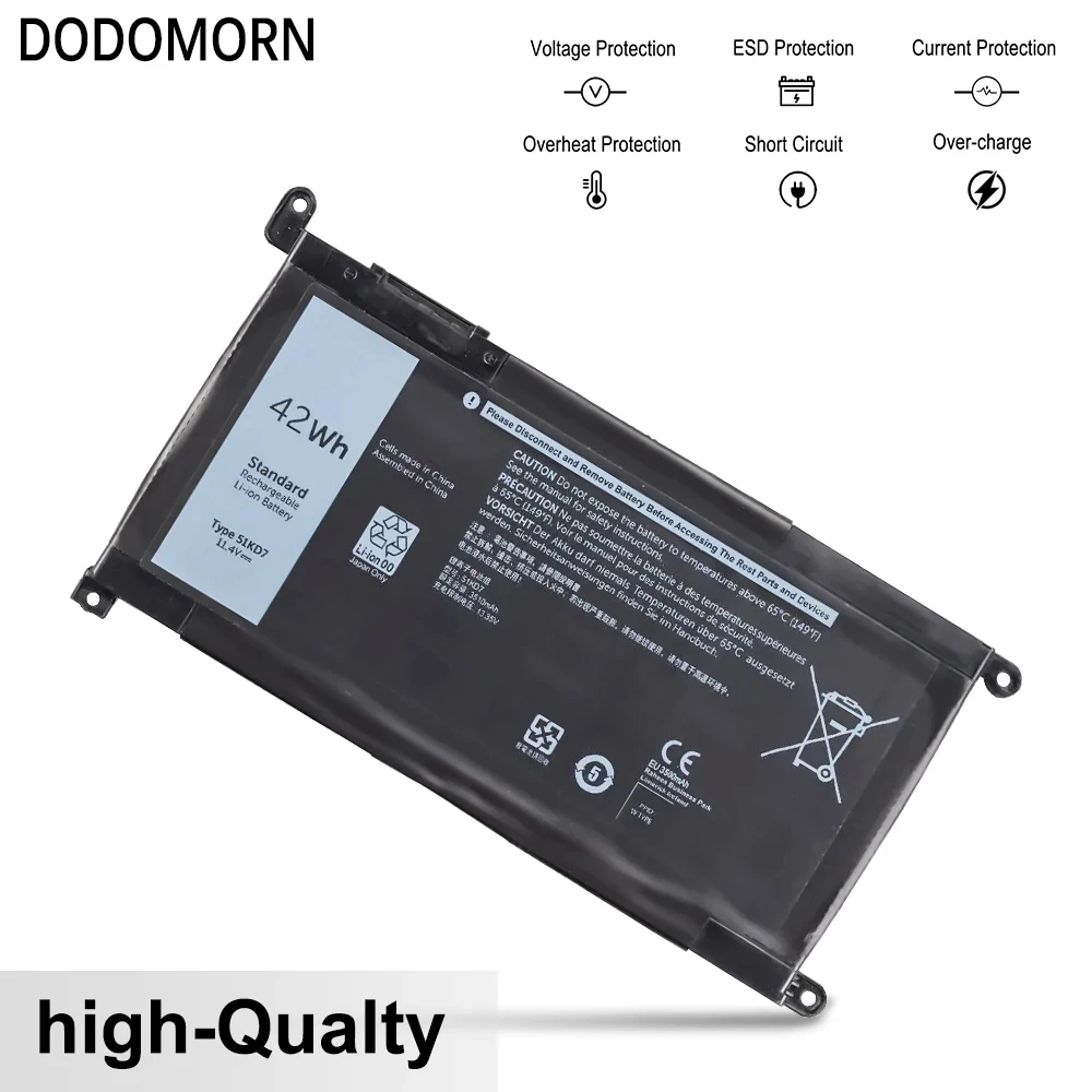 Imagem -03 - Nova Bateria do Portátil Jk6y6 H5ckd para Dell Inspiron 5300 5301 5401 5408 5409 5508 5509 Latitude 3410 Vostro 14 5402 5501 5502 40wh