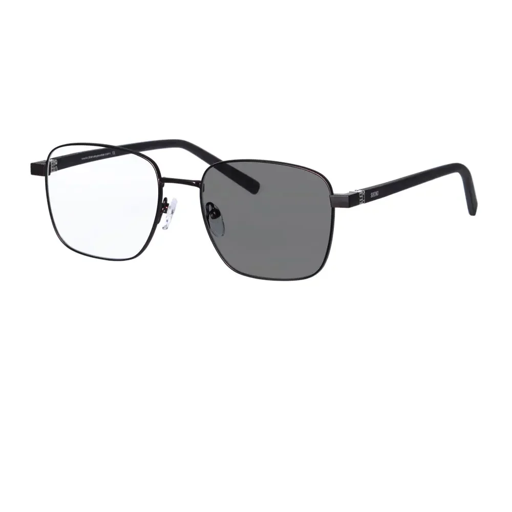 

SHINU Photochromic Progressive Multifocal Glasses Men Standard Prescription Fast Shipping Sqaure Metal Frame for Men Size 134mm