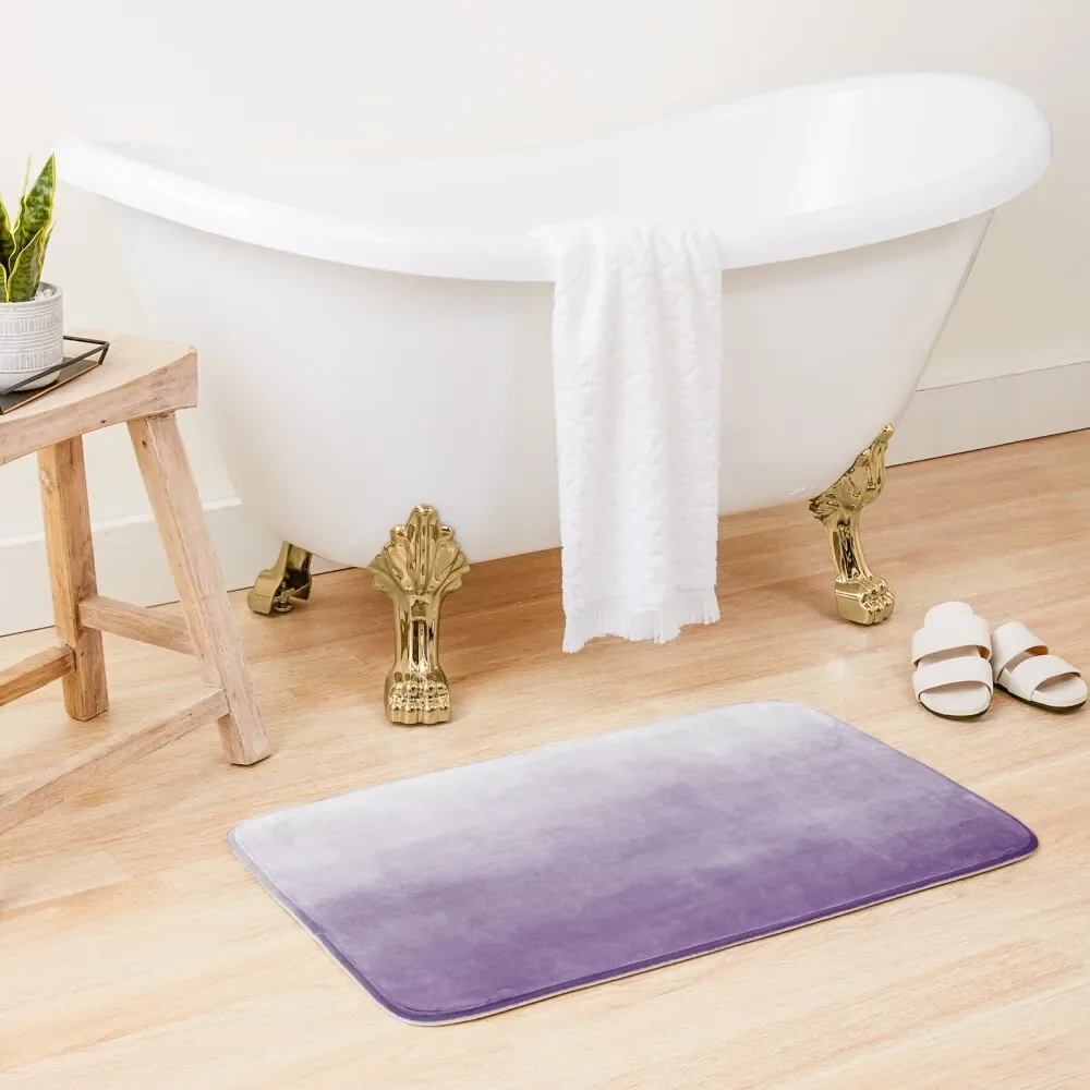 

Ombre Paint Color Wash (purple/white) Bath Mat Bathroom Rugs And Set Wc Kitchen Absorbent Rug Mat