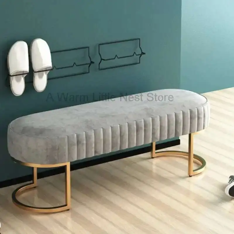 

Light Luxury Clothing Store, Shoe Testing Mall, Rest Bench, Nordic Long Bench, Bed Tail Stool Furniture 발받침대 스툴