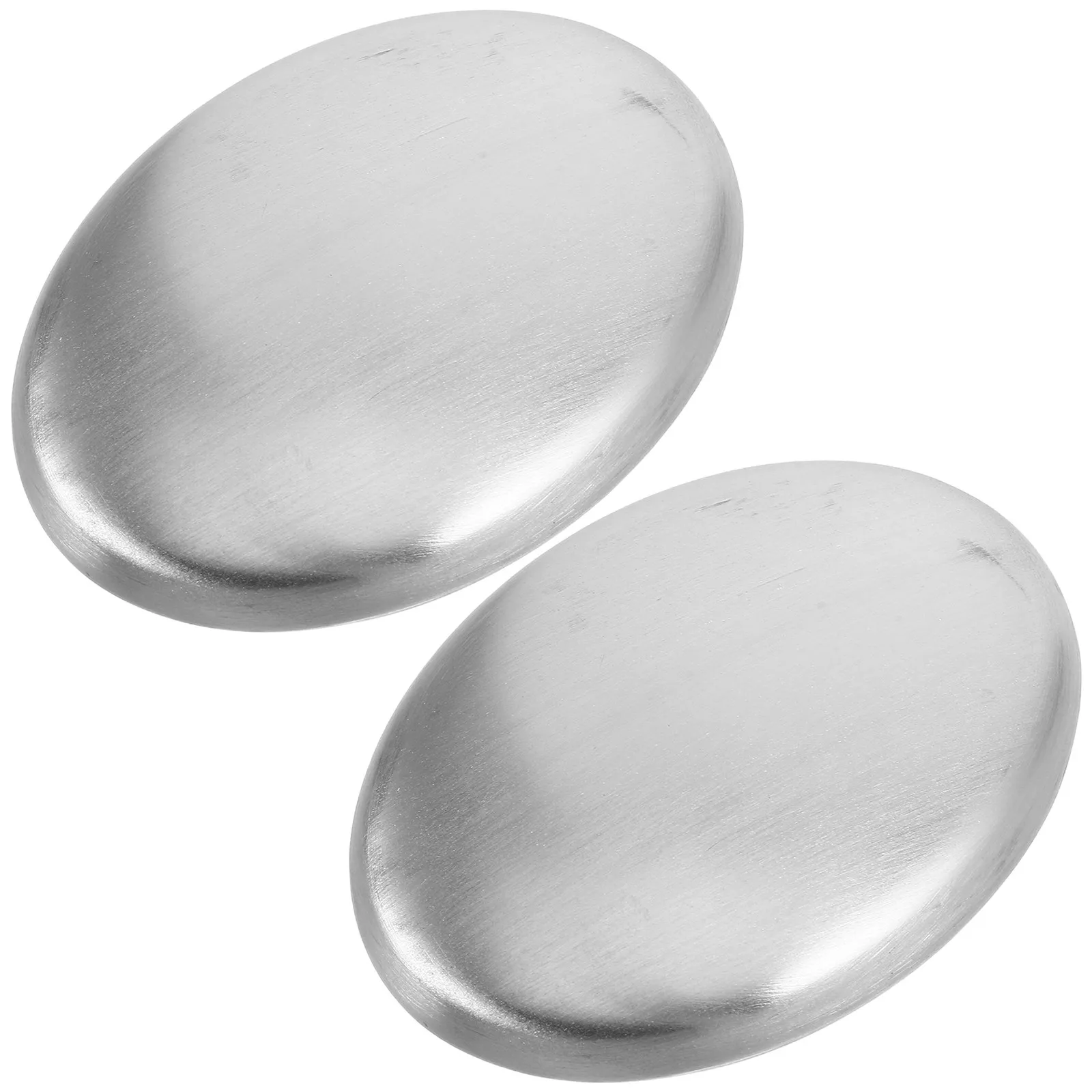 

2Pcs Stainless Steel Odor Removing Soap Bar Reusable Metal Soap for Kitchen Bathroom Garlic Fish Smell Elimination