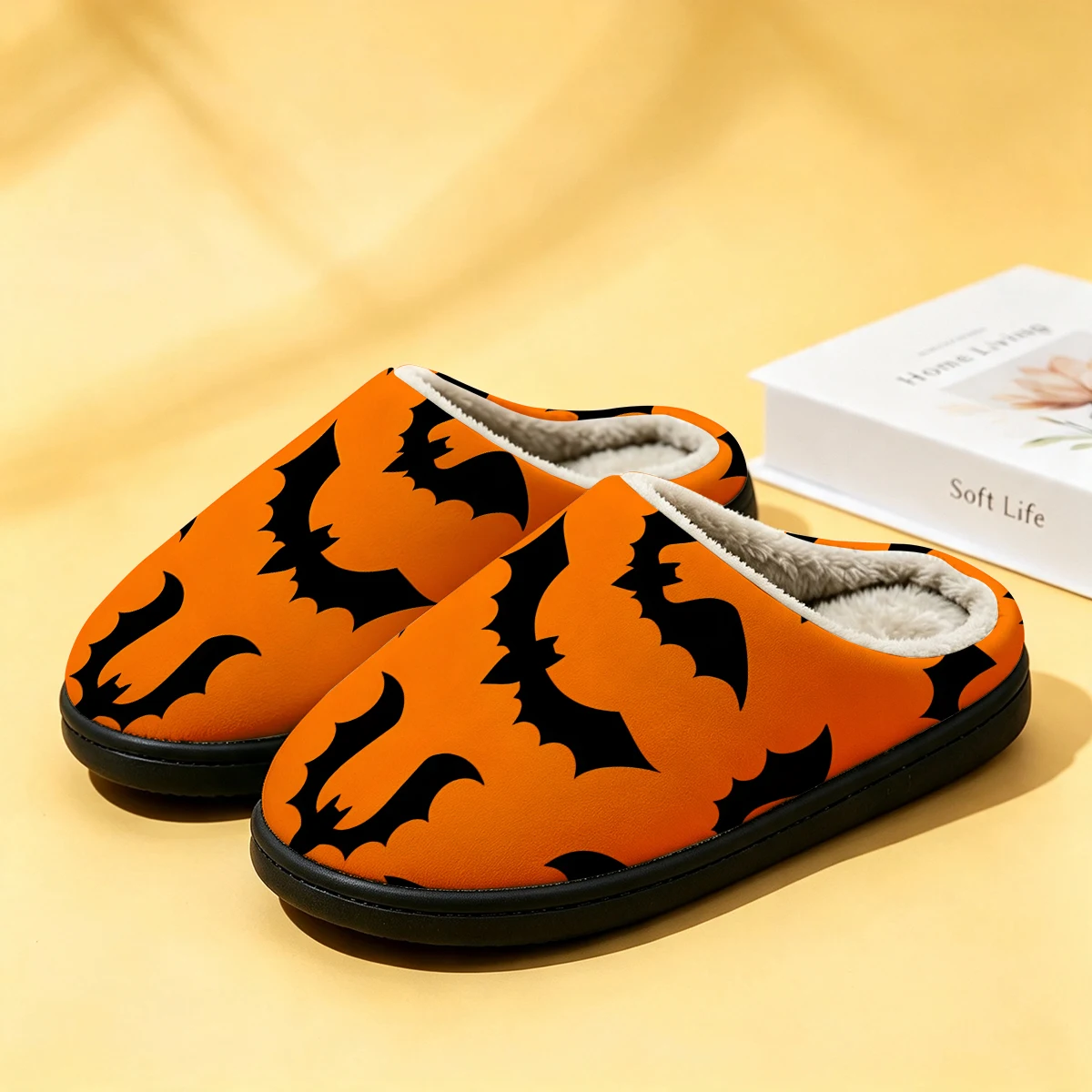 ブラックオレンジバッツ レディース冬用高級コットンスリッパ  - Men Shoes Winter のレビューと価格