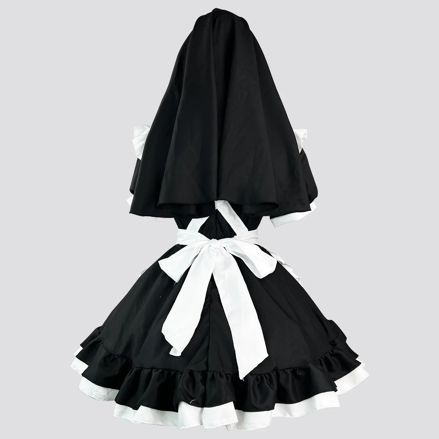 فستان Lolita Nun Black ، أزياء تأثيري